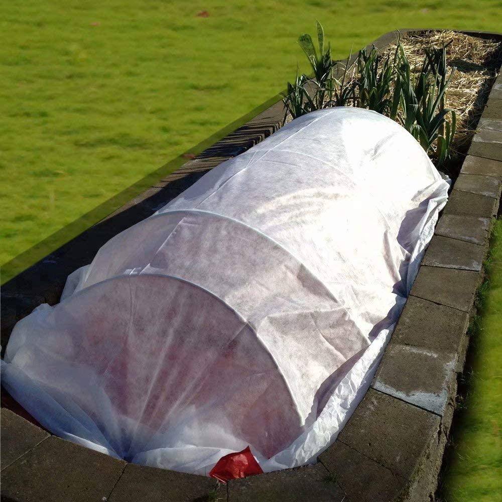 Agfabric 1.5 oz. 14 ft. x 50 ft. Plant Row Cover and Frost Blanket for Garden Seed Germination and Frost Protection Cover PC1514050