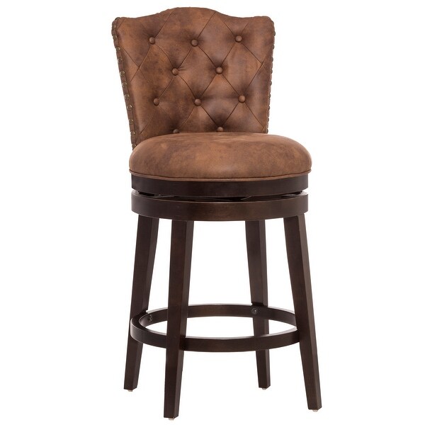 Hillsdale Edenwood Wood Bar Height Swivel Stool