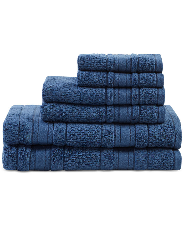 Madison Park Essentials Adrien Super-Soft Cotton 6-Pc. Bath Towel Set