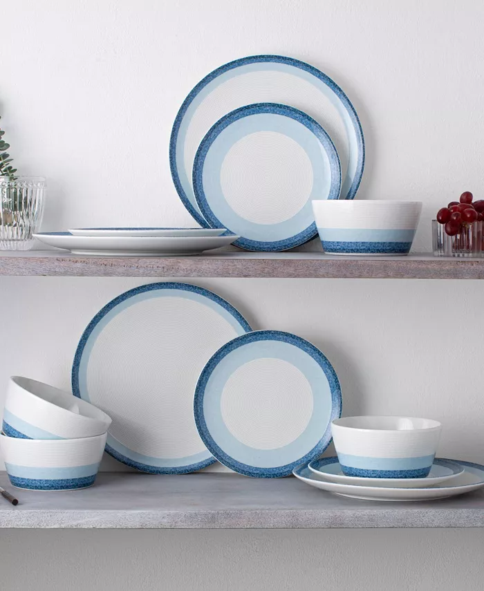 Noritake Colorscapes Layers 12 Piece Coupe Dinnerware Set