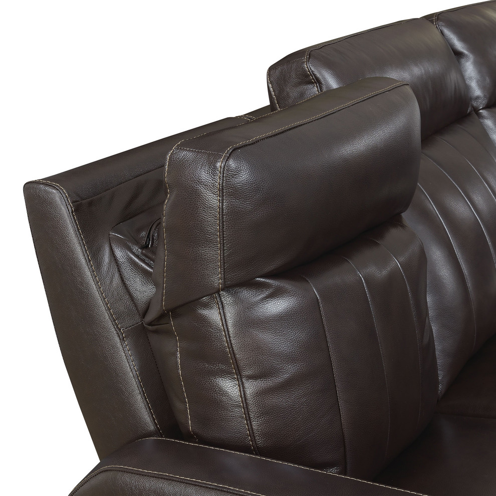 Steve Silver Coachella Power Recliner Loveseat In Brown Finish CH850LB   Contemporary   Loveseats   by HedgeApple  Houzz