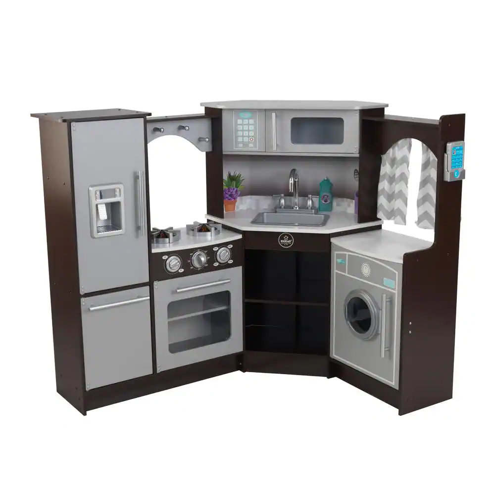 KidKraft 53365 Ultimate Espresso Corner Play Kitchen