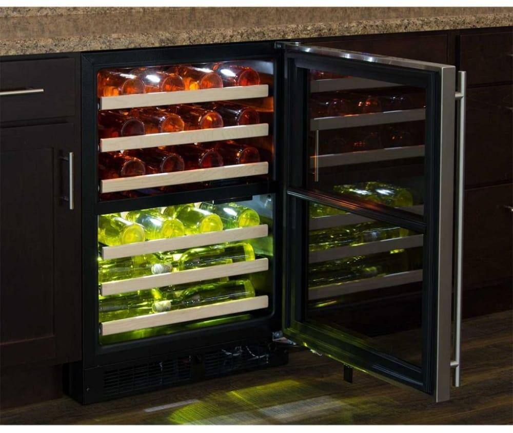 Marvel ML24WDG3RB 24 Inch Black Frame Wine Cooler