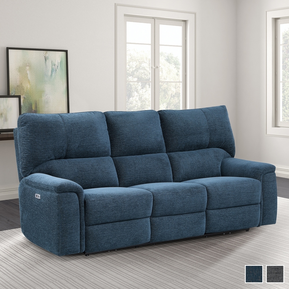 Linville Power Double Reclining Sofa with Power Headrests