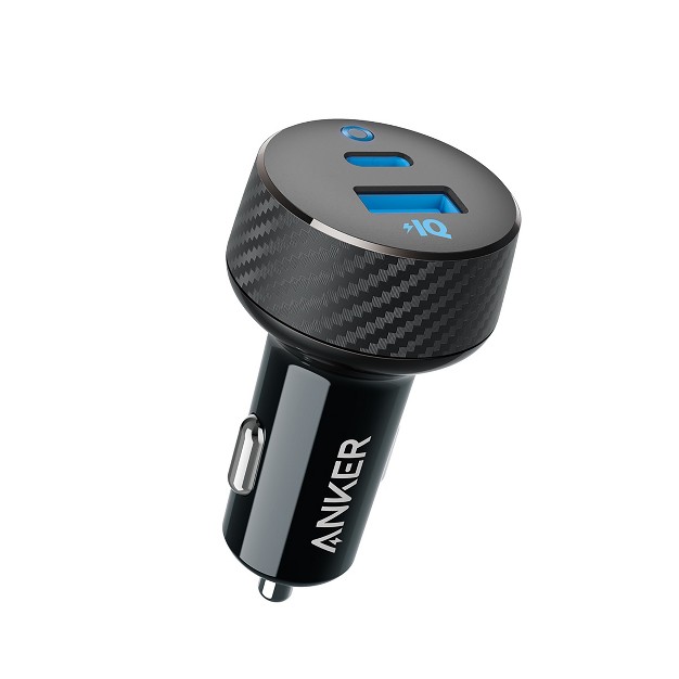 Anker Powerdrive C2 Usb c Car Charger With Usb c To Usb a 3ft Nylon Cable Black gray