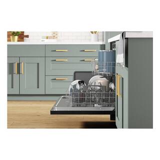 Whirlpool 24 in. Black Dishwasher with Stainless Steel Tub and Tall Top Rack WDT740SALB