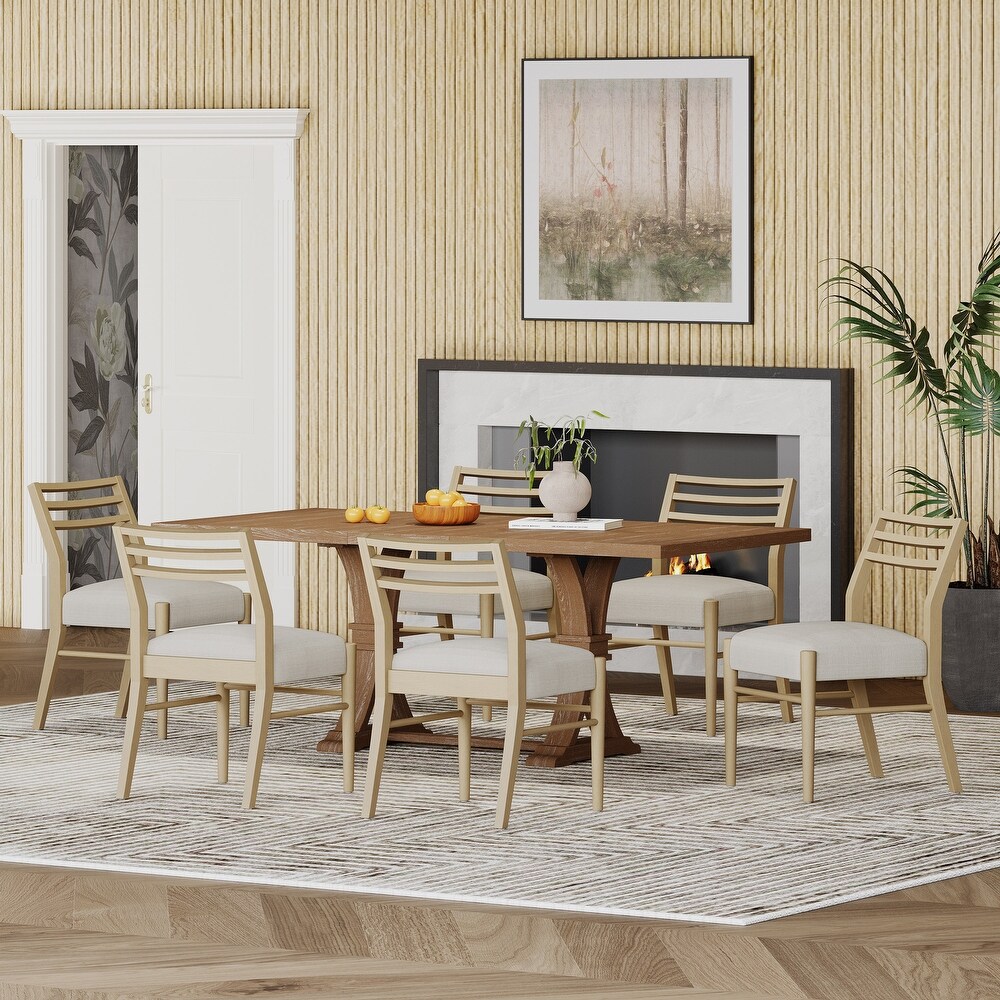 Fernleaf Upholstered Expandable 7 Piece Dining Set by Christopher Knight Home