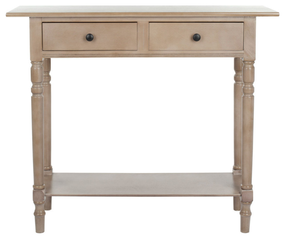 Vada 2 Drawer Console  Vintage Gray   Traditional   Console Tables   by Rustic Home Furniture Deco  Houzz