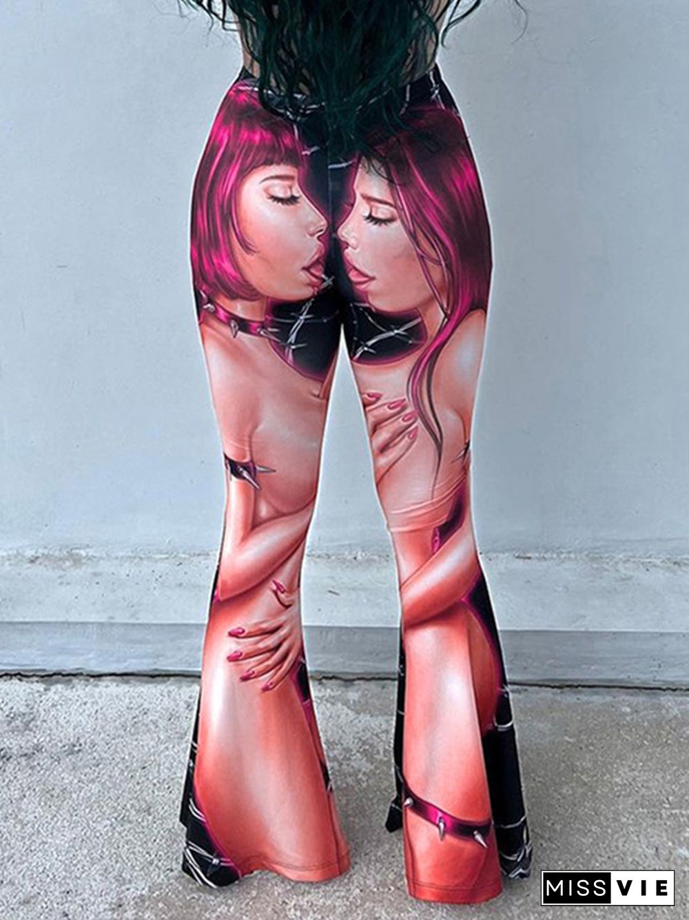 3D Print Slim Flare Leg Pants