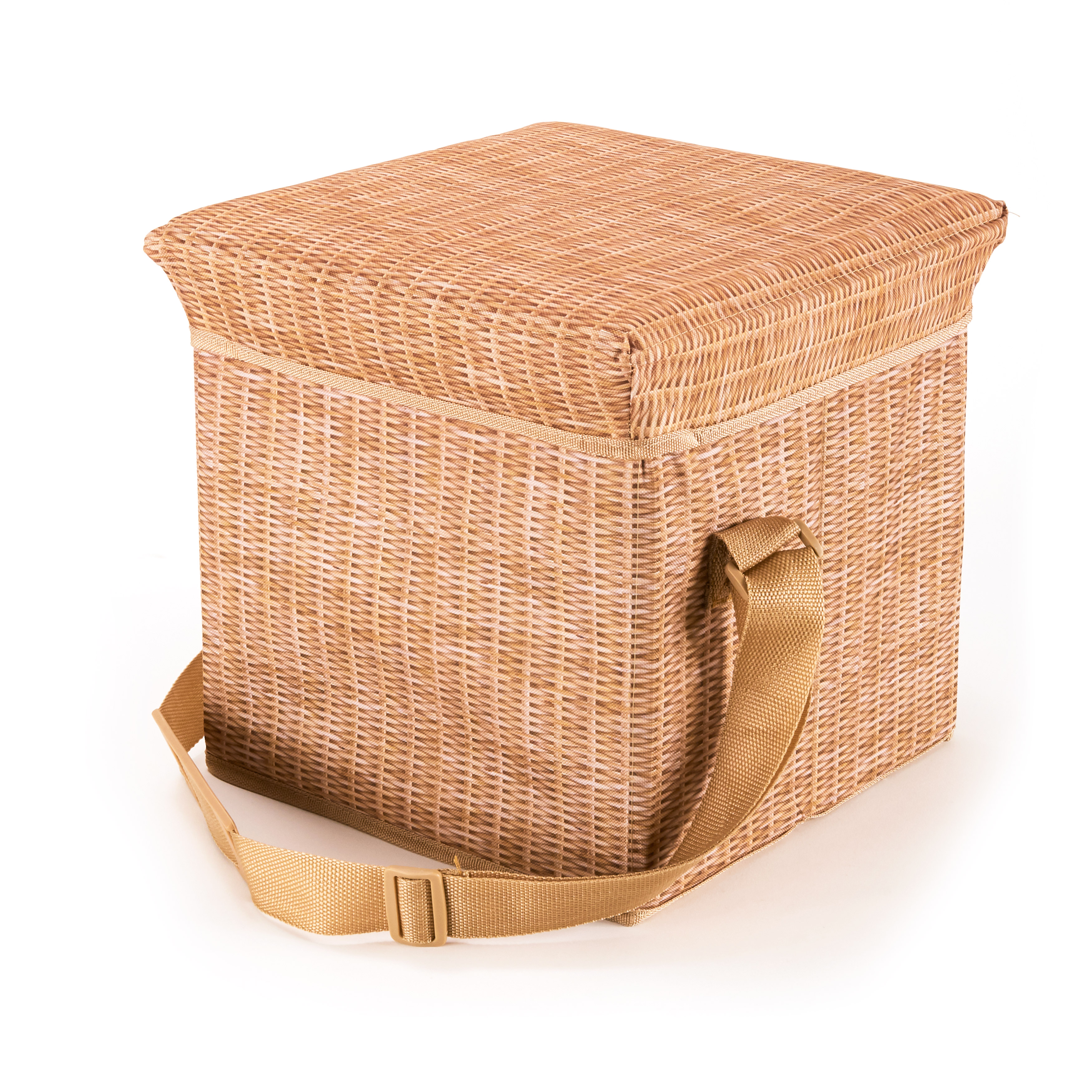 Wicker Picnic Cooler Seat-Wicker Cooler Seat