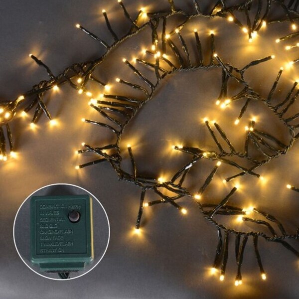 200 Warm White MultiFunction LED M5 Mini Christmas Lights