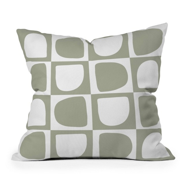 Summer Sun Home Art Forms Square Throw Pillow Green Deny Designs