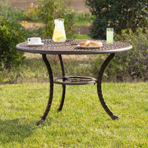 Kinger Home Harmon Patio Dining Table，Round Outdoor Table