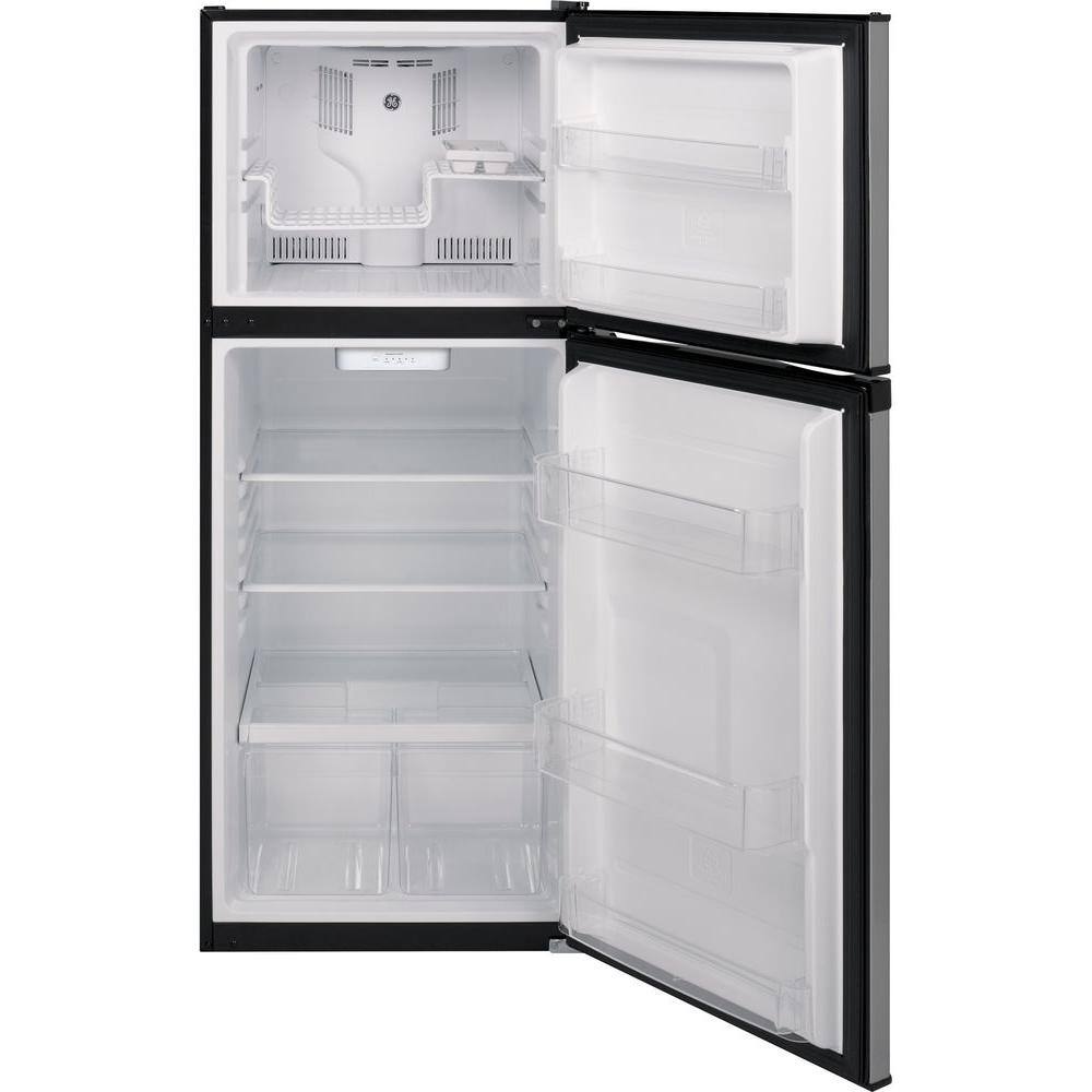 GE 11.6 cu. ft. Top Freezer Refrigerator in Stainless Steel ENERGY STAR GPE12FSKSB