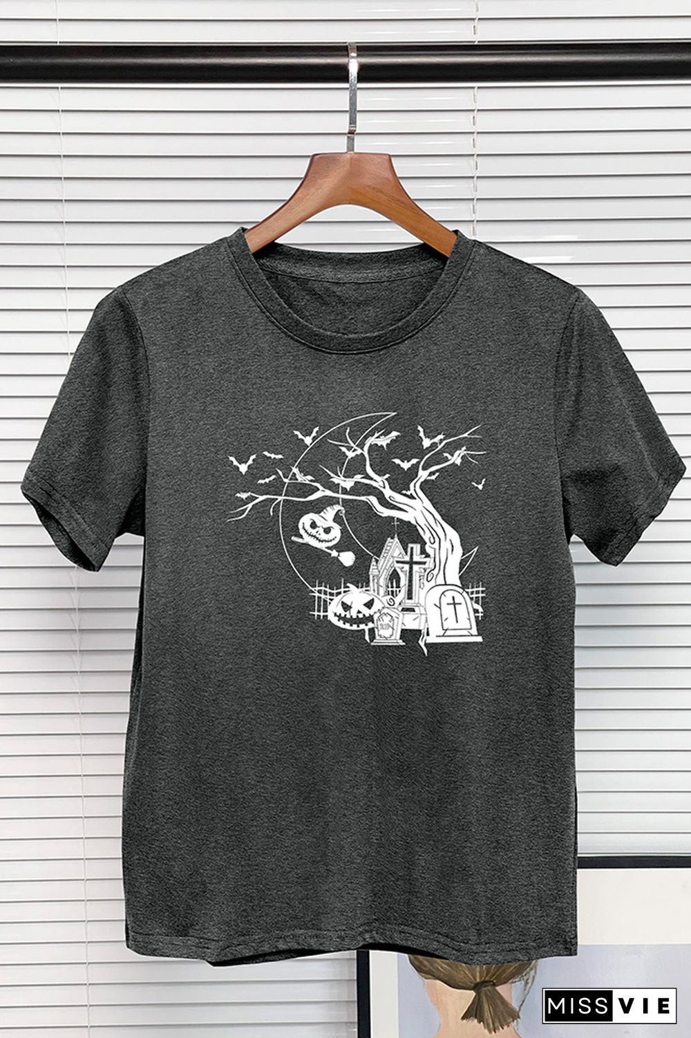 Halloween Pumpkin Tree Graphic Tee