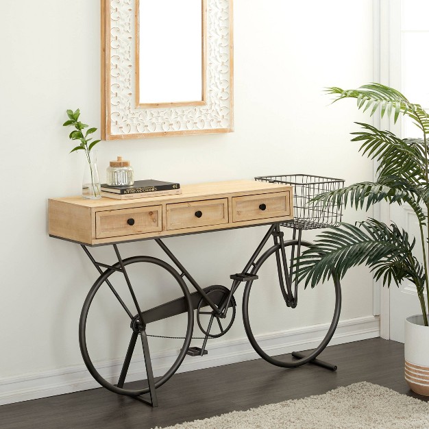 Farmhouse Metal Console Table Red Olivia amp May