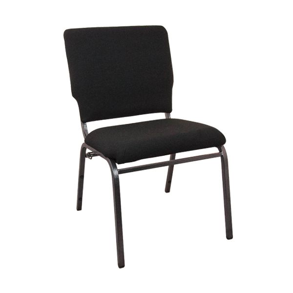 Advantage Black Multipurpose Church Chairs - 18.5 in. Wide