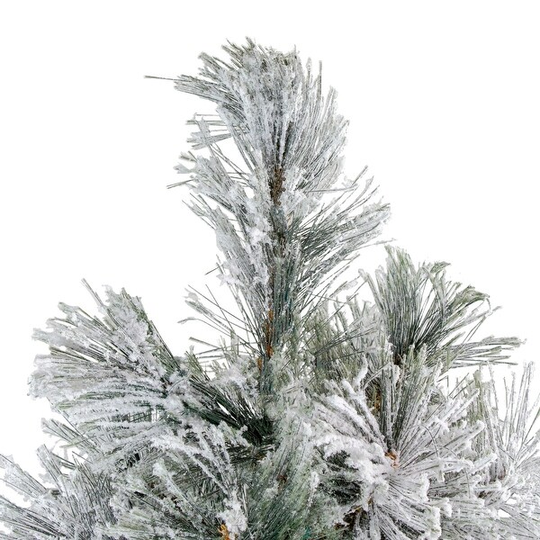 Flocked Black Spruce Artificial Christmas Tree