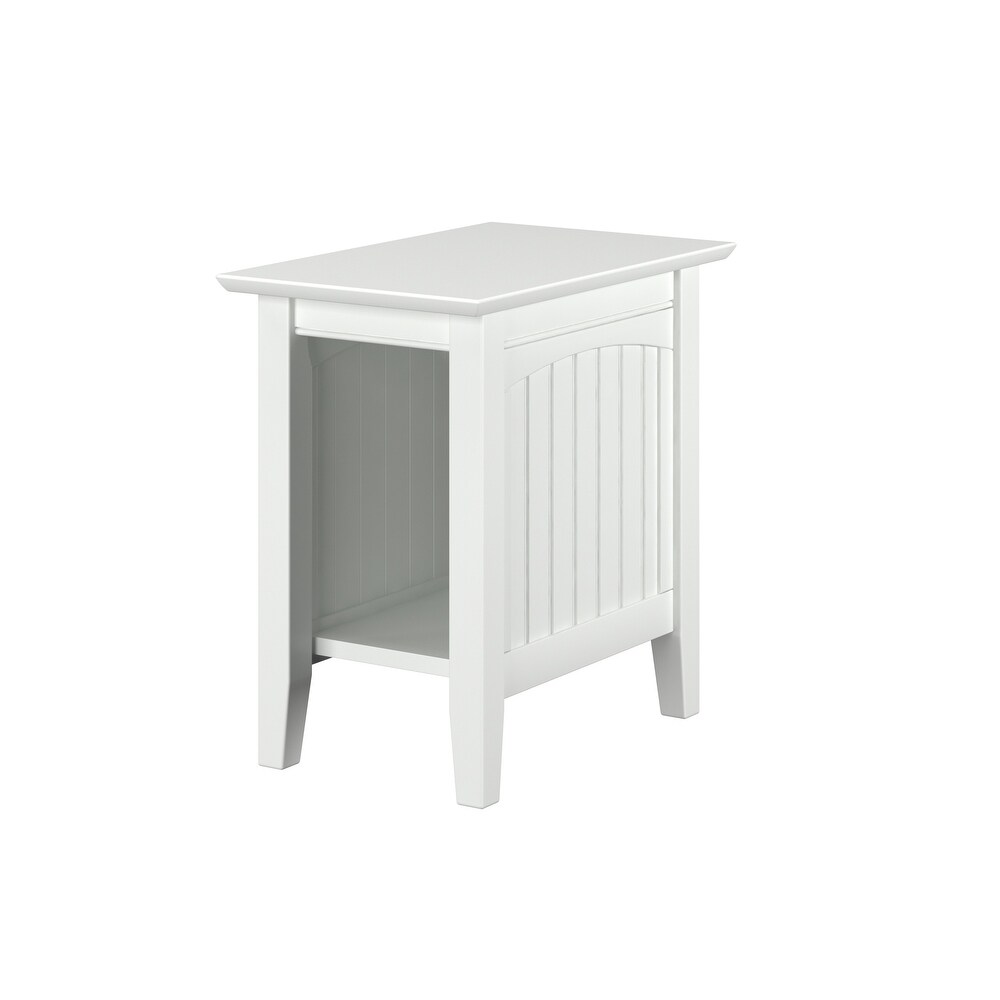 Nantucket Chair Side Table in White