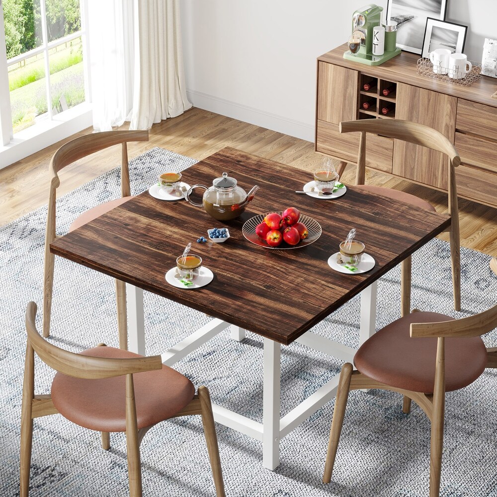 Farmhouse Square Dinning Table for 4  Rustic 39\