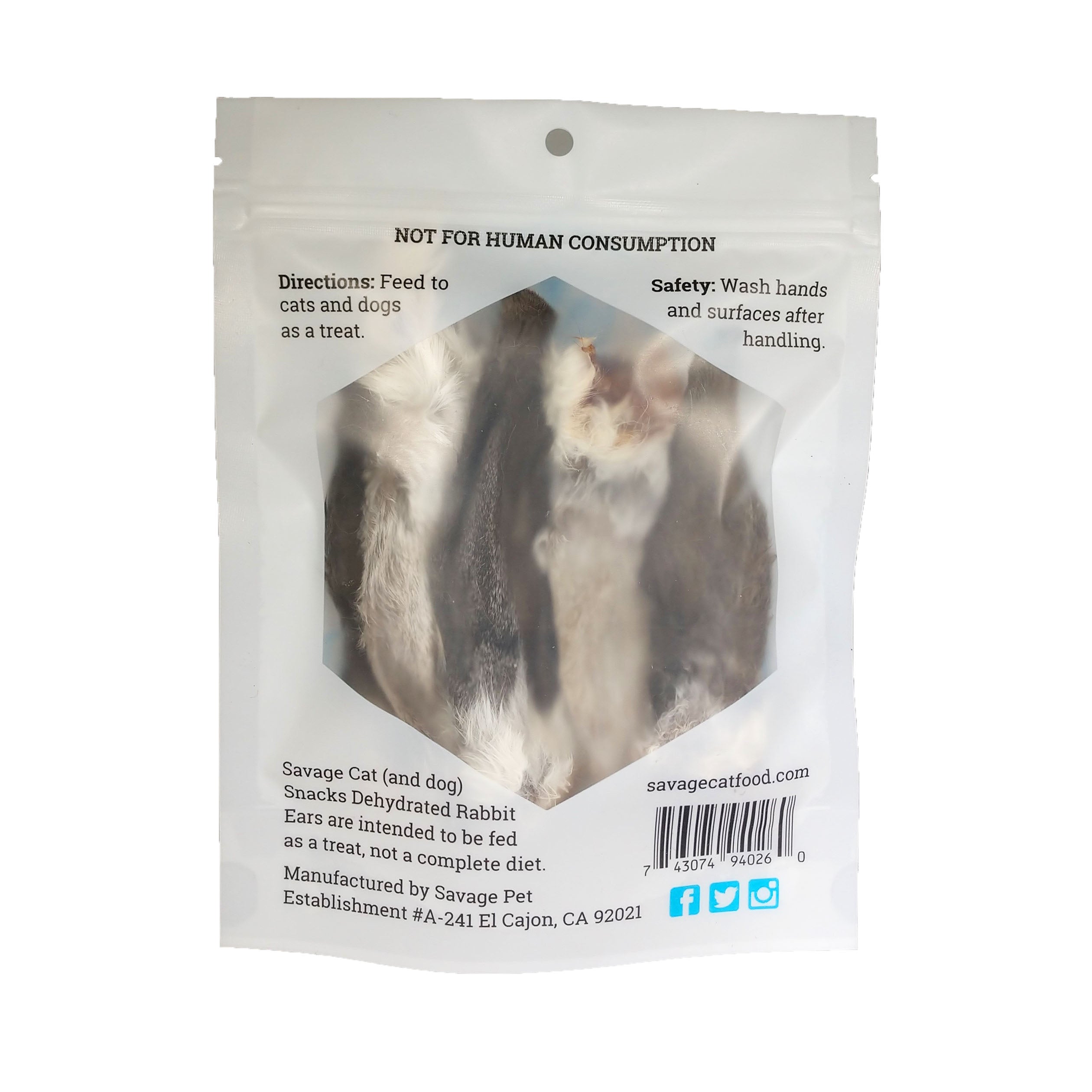 Savage Cat/Dog Rabbit Ear 1 oz.;