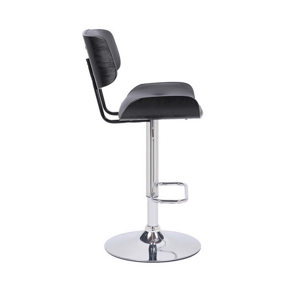 Benjara BM270412 Bar Stool with Leatherette Button...