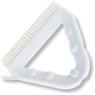 CFS Brands Sparta 9 in. White Polyester Tile and Grout Brush (4-Pack) 41323EC02