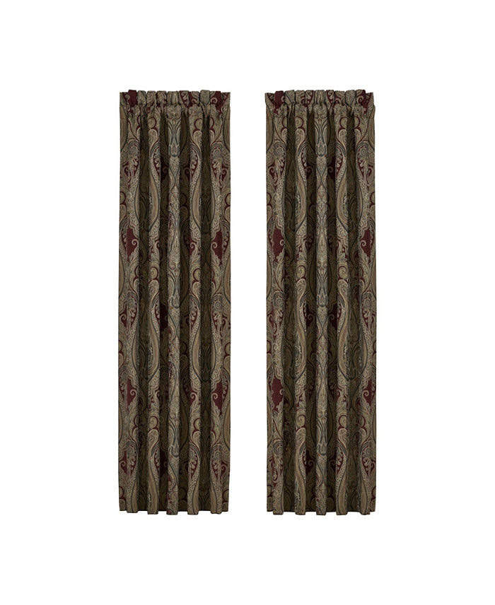 J Queen New York Garnet Window Panel Pair， 84