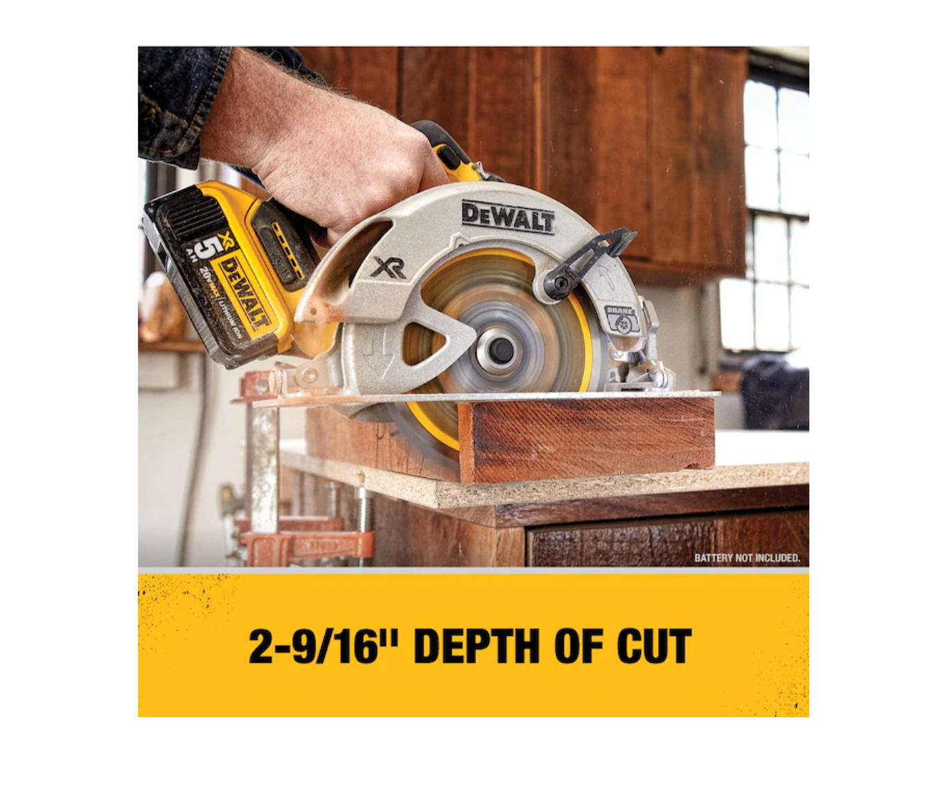 DEWALT DCS570B XR 20-volt Max-Amp 7-1/4-in Brushless Cordless Circular Saw