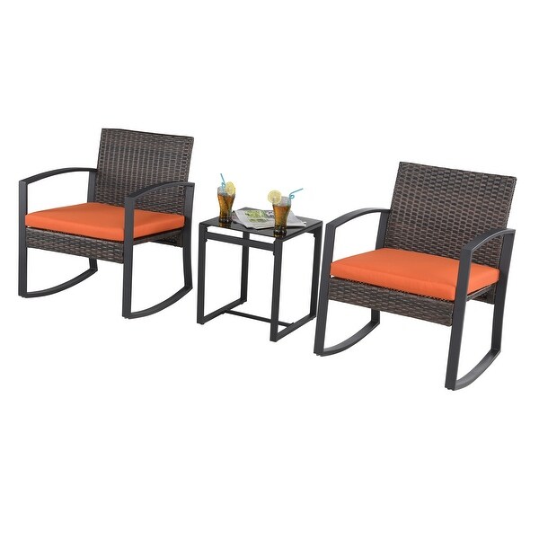 Saint Birch 3pcs Wicker Rocker Set