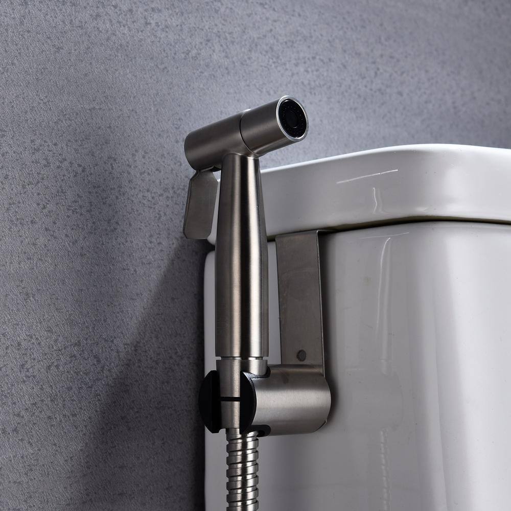 matrix decor Modern Single-Function Dual-Mount Handheld Bidet Sprayer in Stainless Steel MD-ALP33301NC