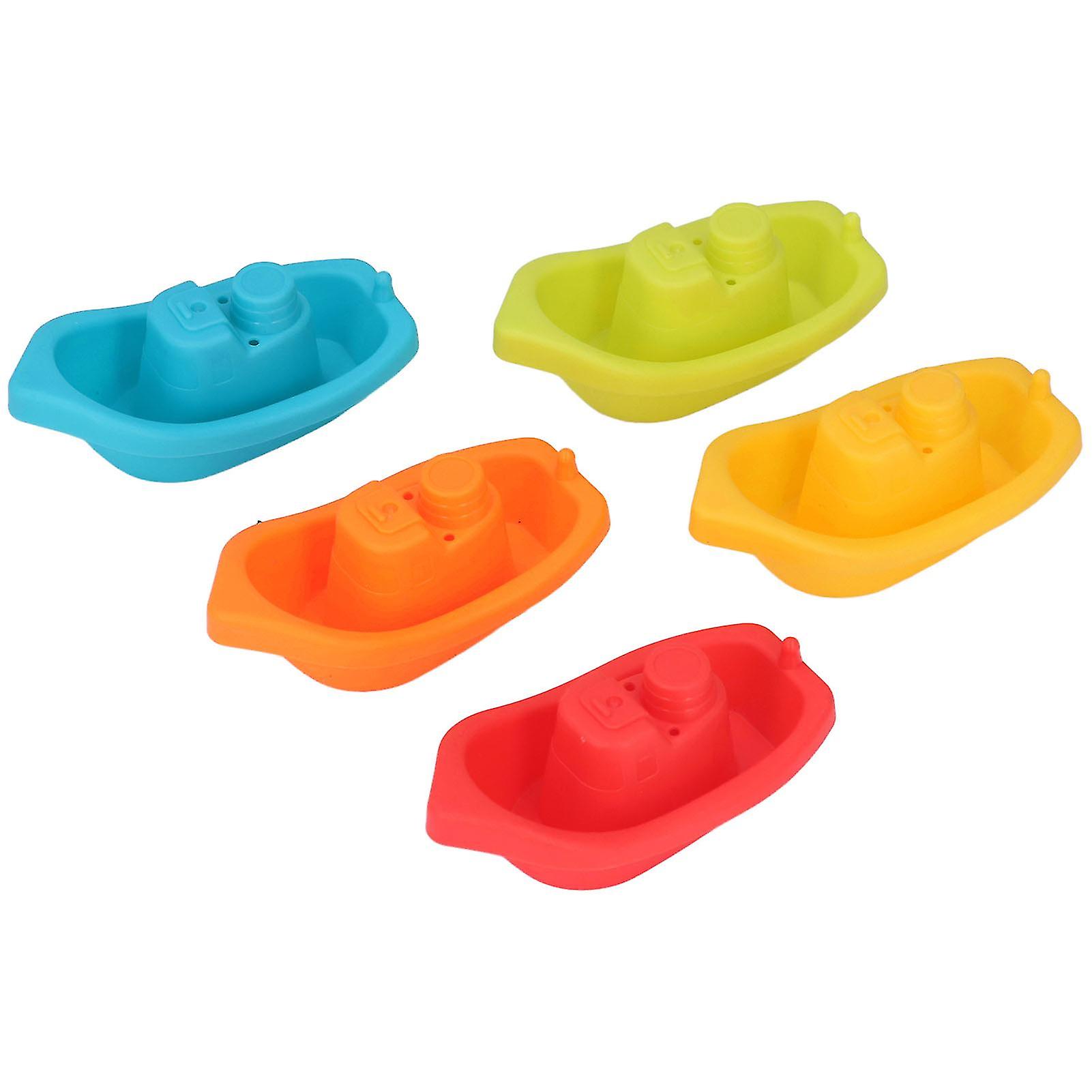 Bath Tub Stacking Boat Toy Different Colors Floating Tipping Educational Baby Stacking Toys