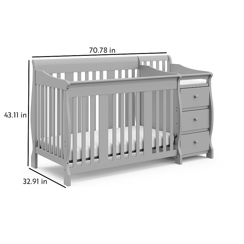 Storkcraft Portofino 4-in-1 Convertible Crib and Changer