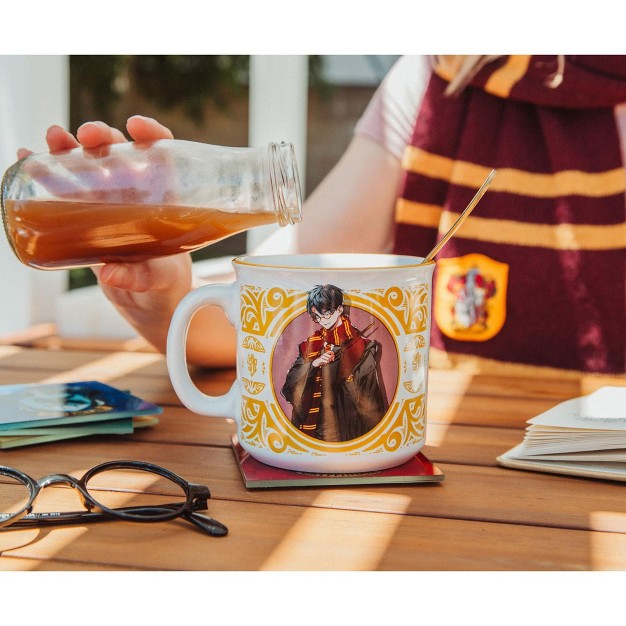 Silver Buffalo Harry Potter Anime Style Ceramic Camper Mug Holds 20 Ounces