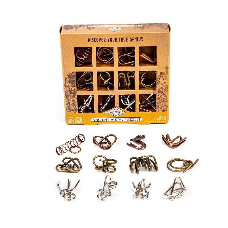 True Genius Ancient Metal Puzzle Set