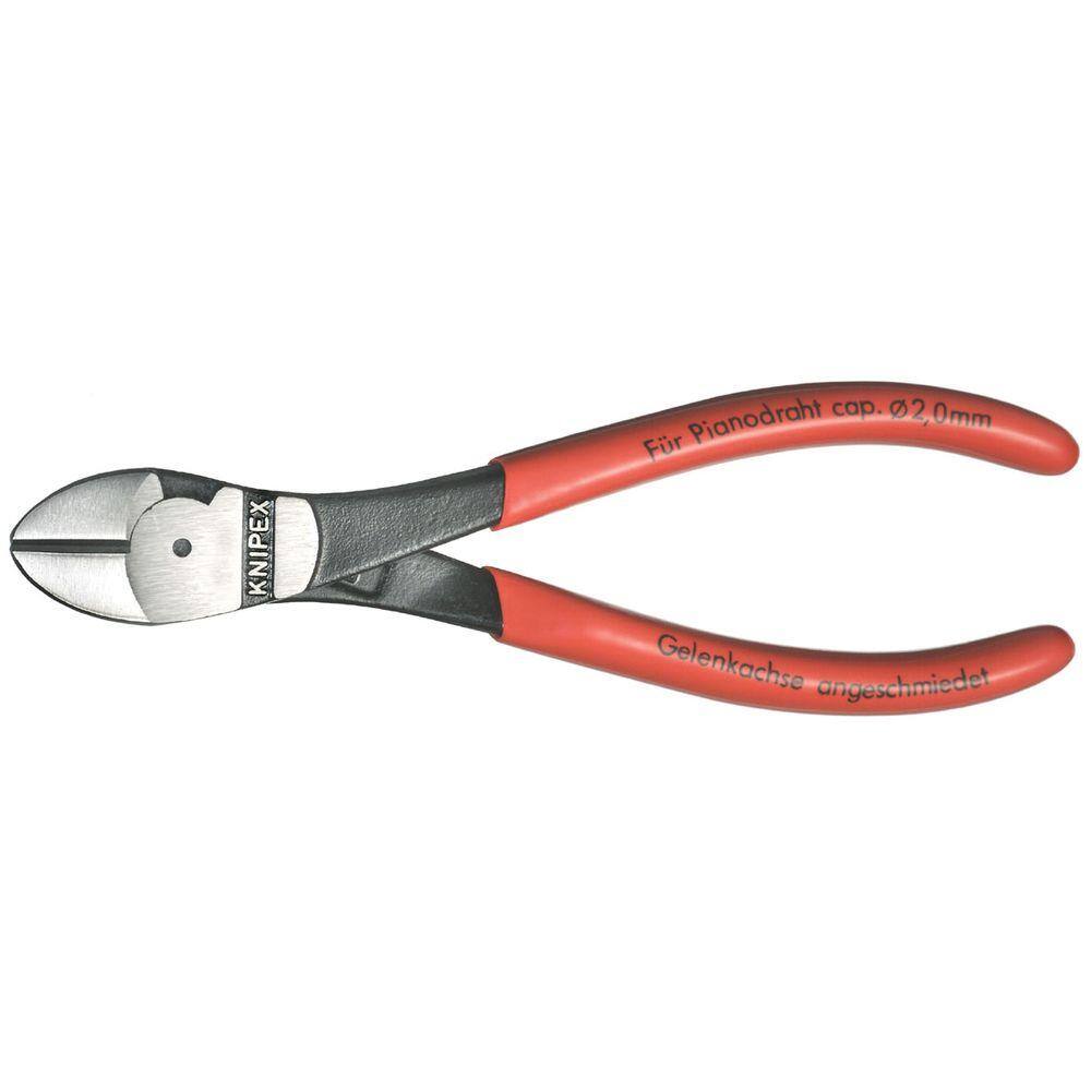 KNIPEX Heavy Duty Forged Steel 6-14 in. High Leverage Diagonal Cutters with 64 HRC Cutting Edge 74 01 160 SBA