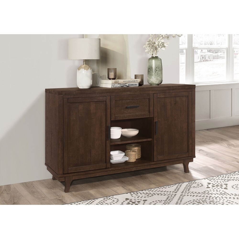 Coaster Furniture Reynolds 2 door Dining Sideboard Server Brown Oak   59.00'' x 17.75'' x 35.75''