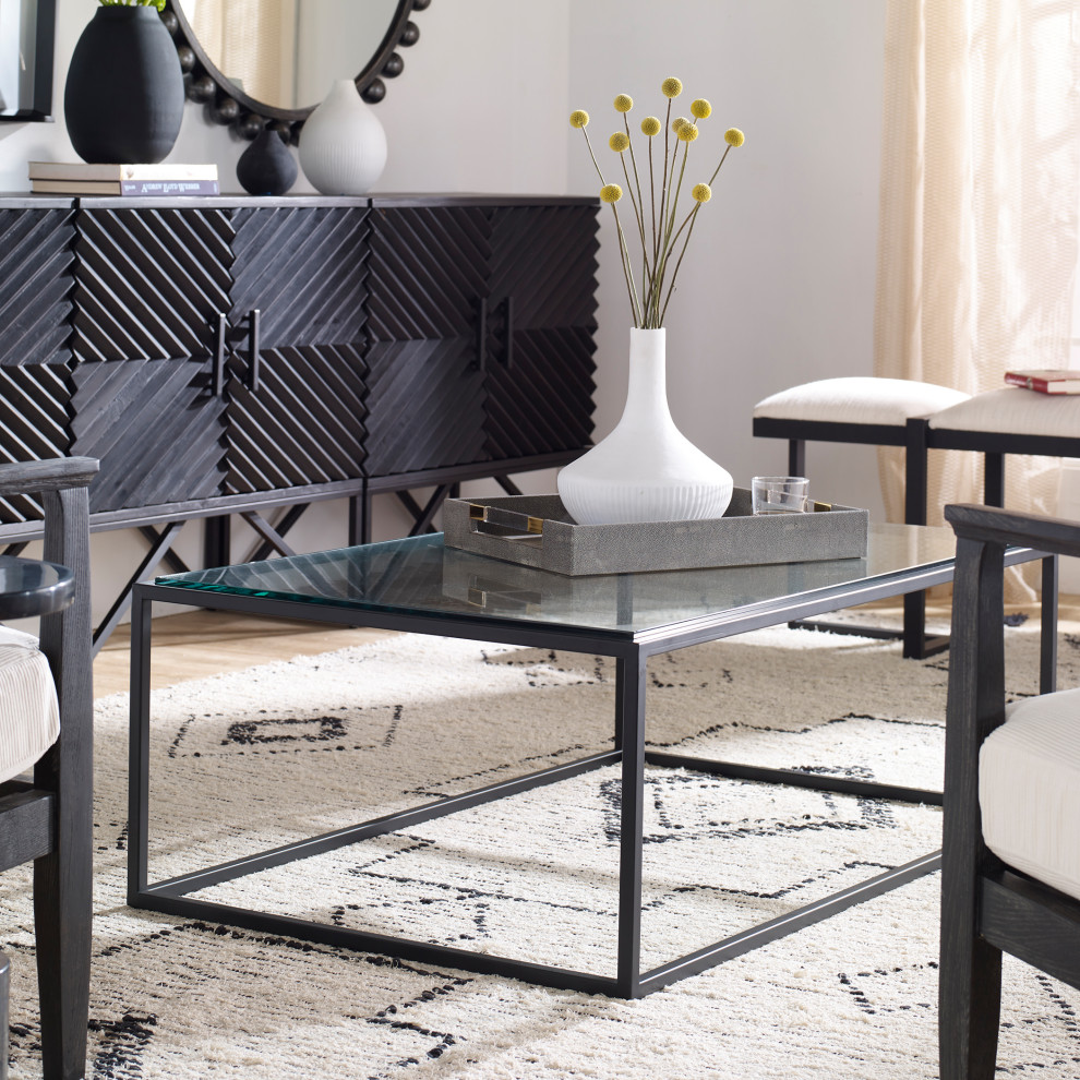 Uttermost Bravura Black Coffee Table   Modern   Coffee Tables   by Zin Home  Houzz