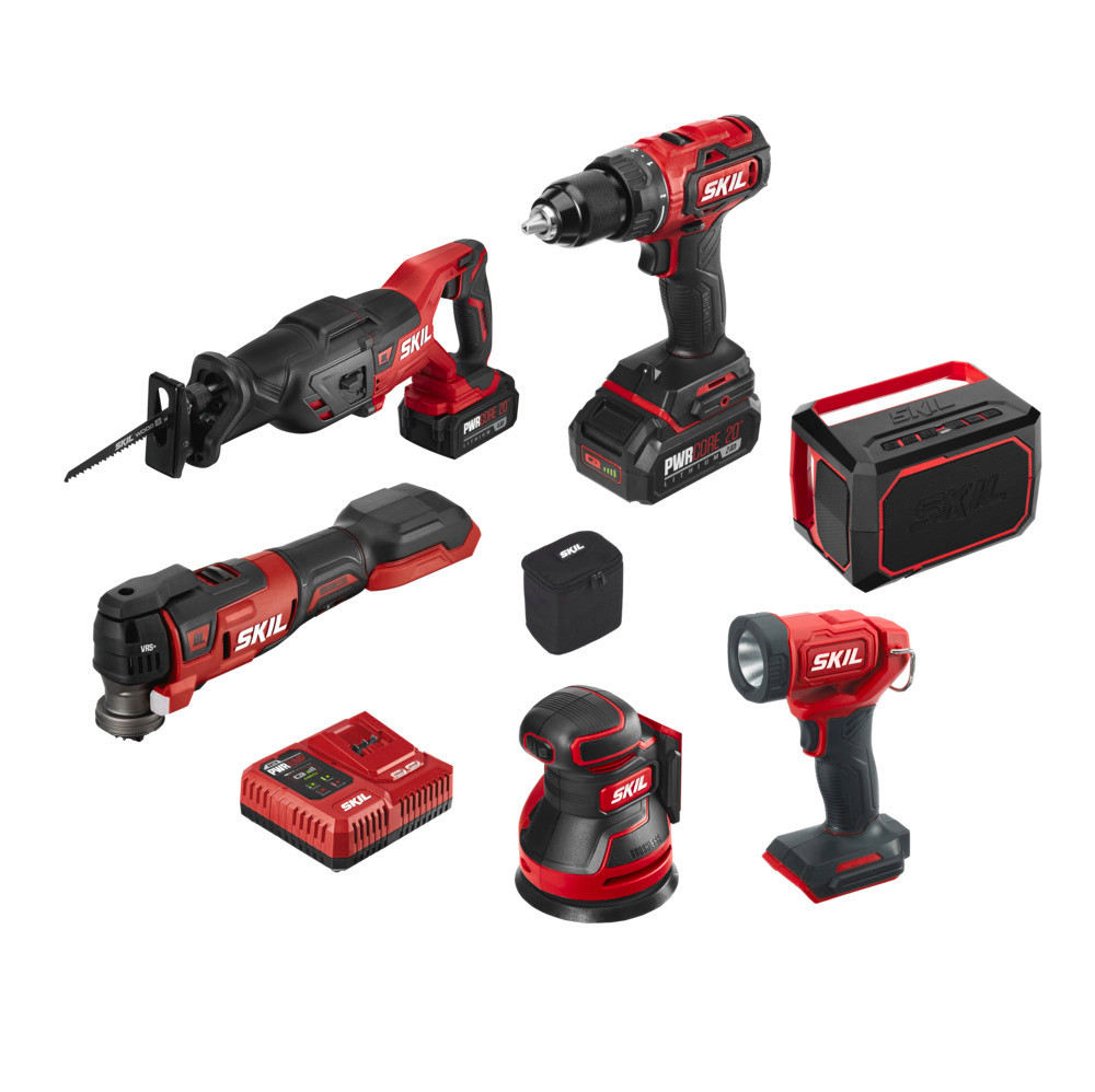 Skil PWRCORE 20™ Brushless 20V 6 Tool Combo Kit