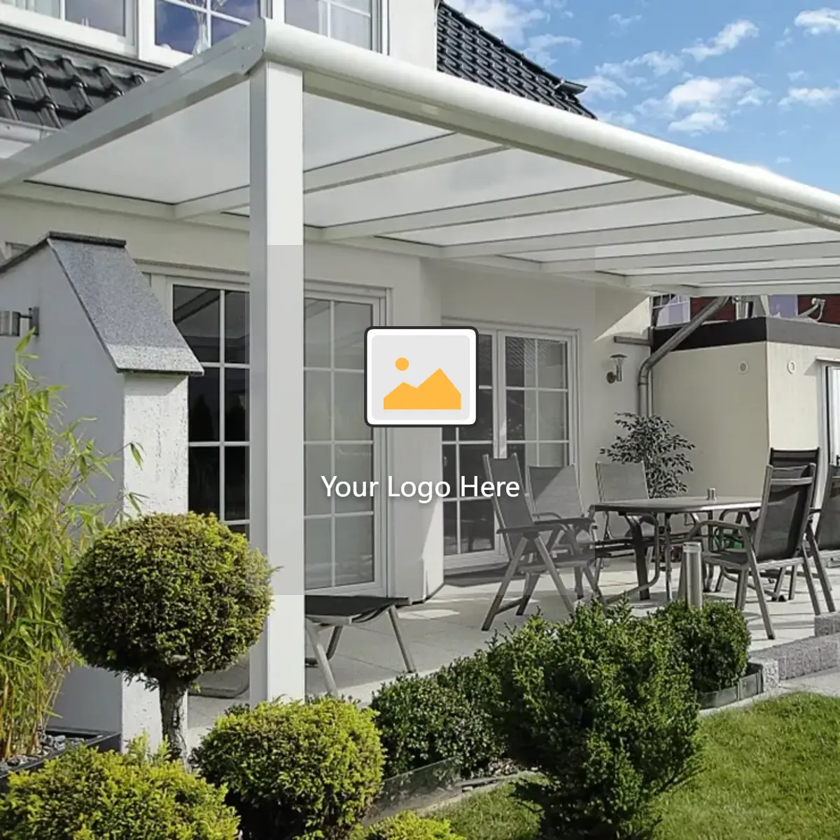 garden supplies heavy duty aluminium polycarbonate roof shade canopy patio cover awnings garden building