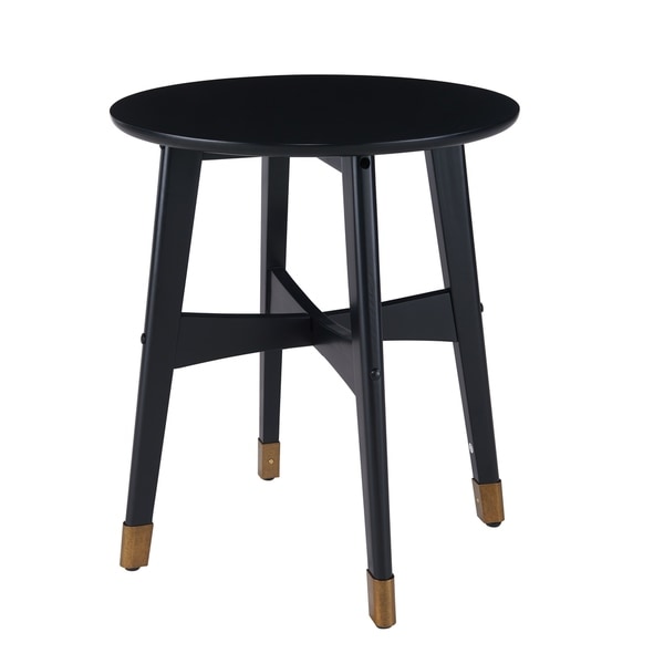 SEI Furniture Morgenstern Round Midcentury Modern Side Table