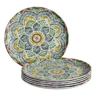 StyleWell Taryn Melamine Accent Plates in Jetsetter Medallion (Set of 6) NN0479MDL