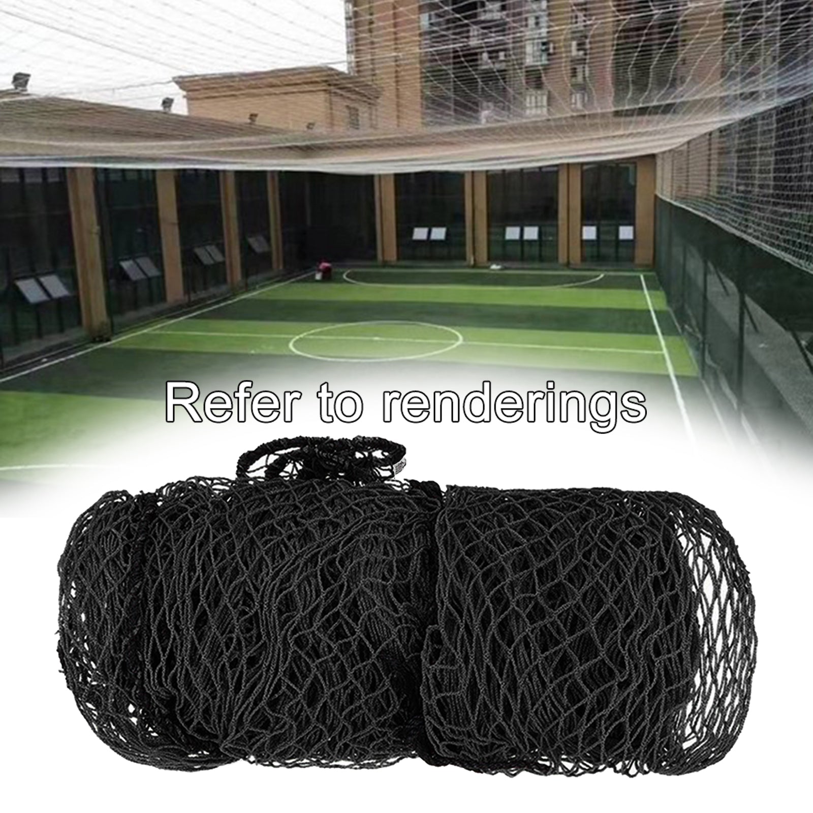 3.3Yard Golf Practice Hitting Net Cage Netting Golf Accessories indoor and outdoor Backyard Playground - White