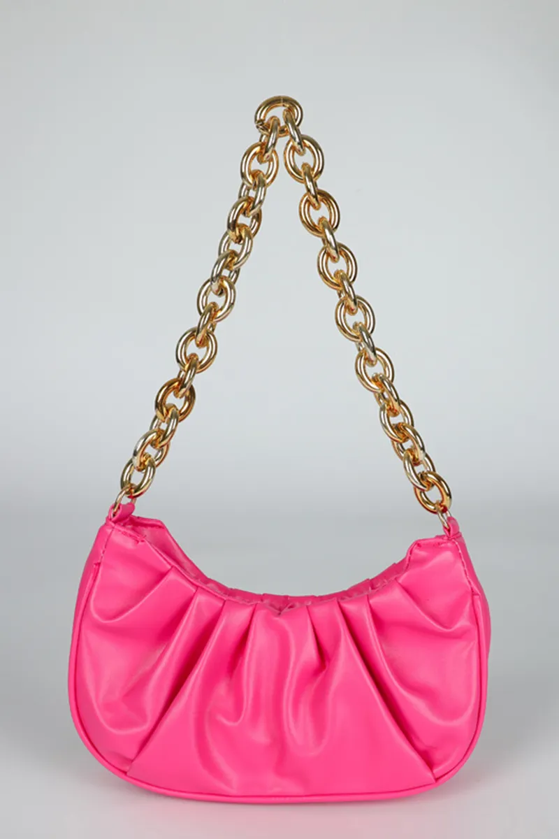 Fashion Casual Solid Chains Bags