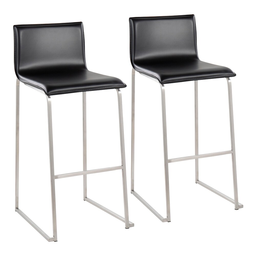 Silver Orchid Mara Upholstered Bar Stool   Set of 2