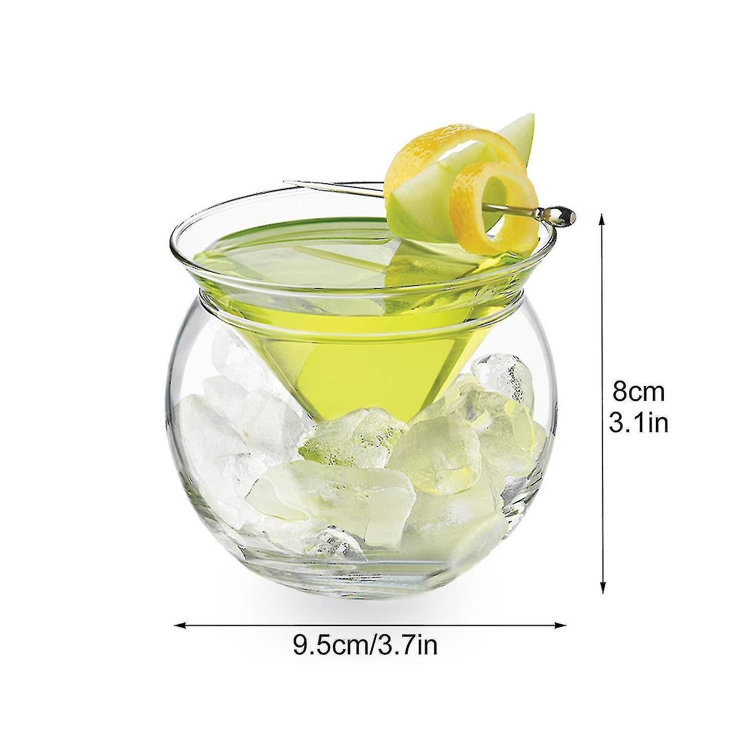 150ml Whiskey Martini Glass Cup Ball Base Transparent Cocktail Cup