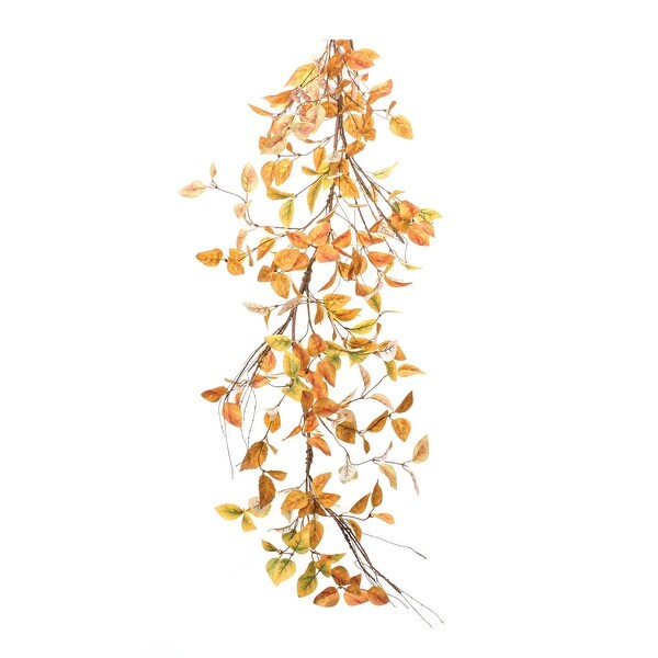 Mixed Fall Foliage Garland 5'L