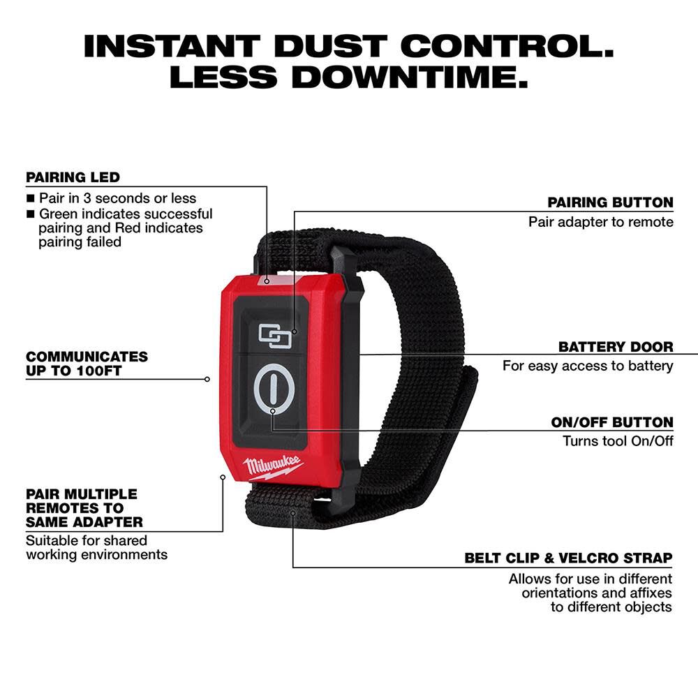 Milwaukee Wireless Dust Control Remote 0951-20 from Milwaukee