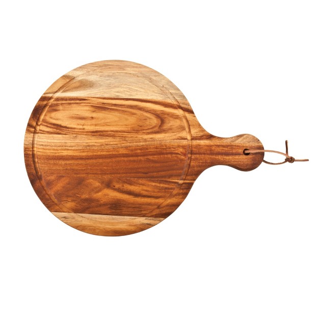 Acacia Wood Artisan Cheese Paddle By Twine Living Brown