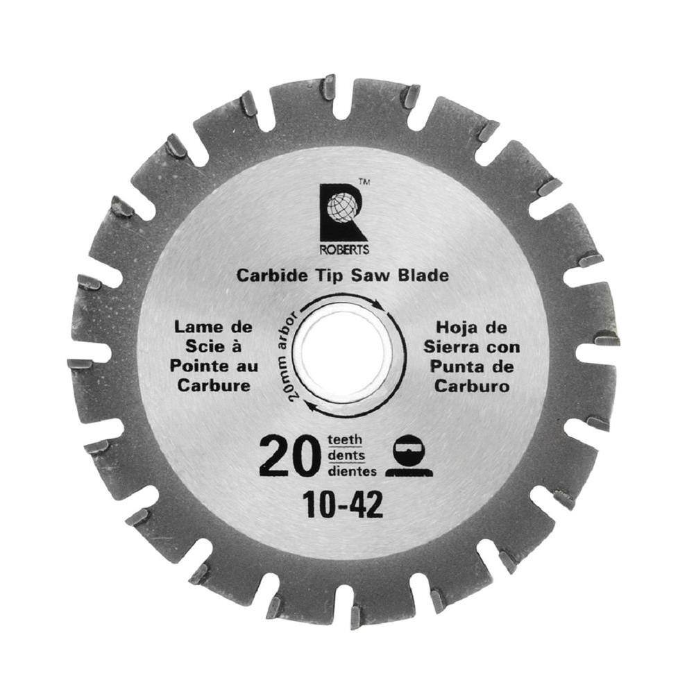 ROBERTS 4.25 in. 20-Tooth Carbide Tip Jamb Saw Replacement Blade 10-42